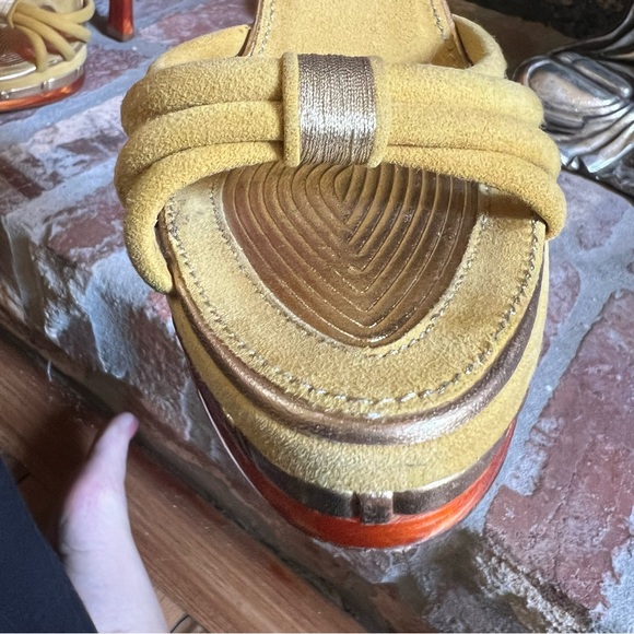 Vintage Louis Vuitton Runway Suede Platform Heels - Picture 8 of 15